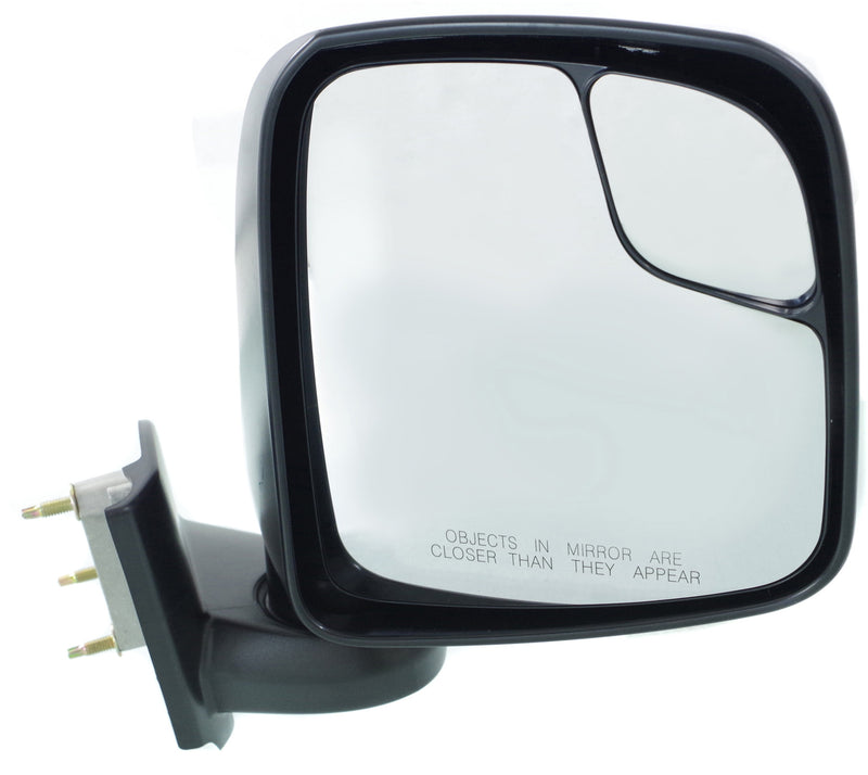 Non-Towing Mirrors Manual Adjust Manual Folding Non-Heated Textured Black | NI1321245,NI1320245