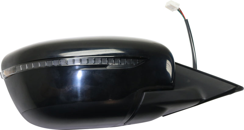 Driver and Passenger Side Mirrors, Power, Manual Folding, Non-Heated, Paintable, In-housing Signal Light, Without memory, Without Puddle Light, Without Auto-Dimming, Without Blind Spot Feature