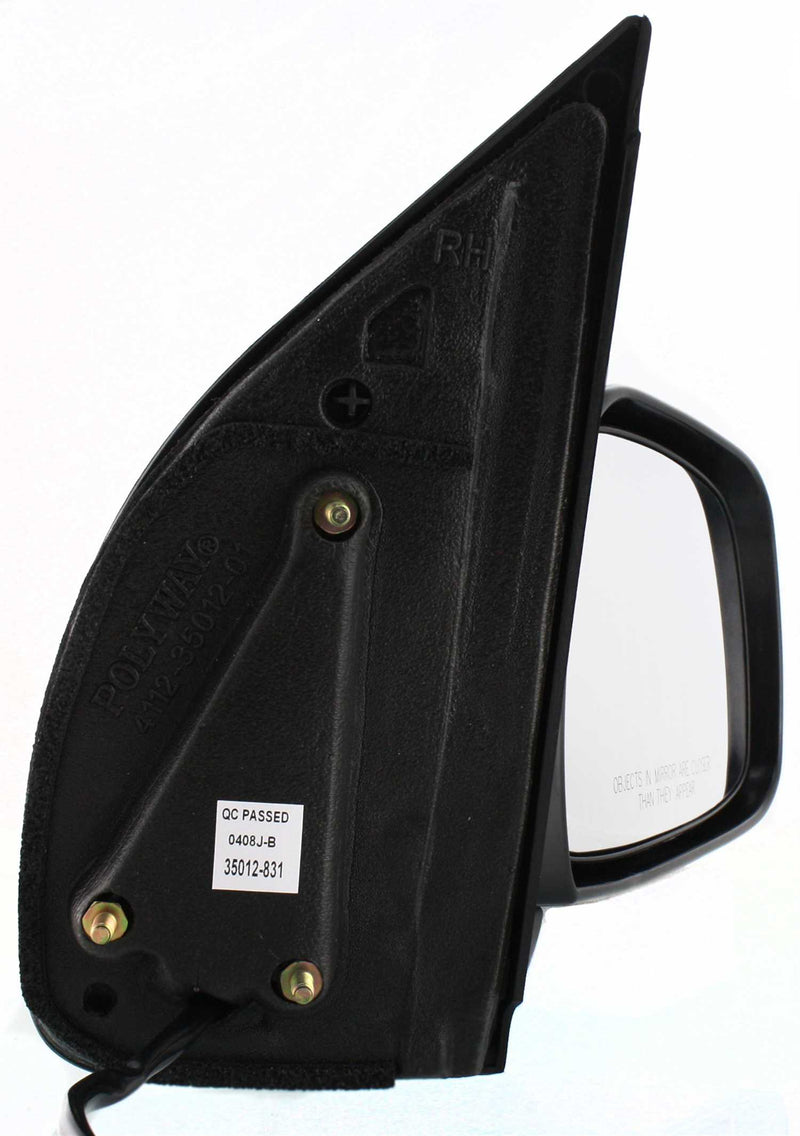 Driver and Passenger Side Mirrors, Power, Manual Folding, Non-Heated, Textured Black, Without Signal Light, Without memory, Without Puddle Light, Without Auto-Dimming, Without Blind Spot Feature | NI1320153,NI1321153