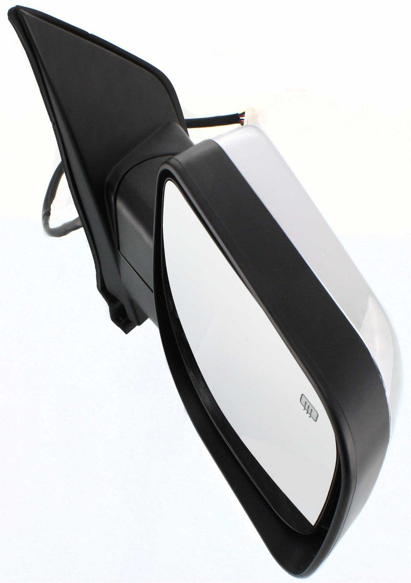 Driver And Passenger Side Mirrors Power Heated Manual Folding Chrome Without Signal Light With Memory Black Base | NI1320173,NI1321173