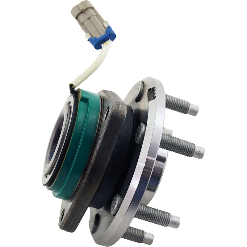 Front Driver and Passenger Side Wheel Hubs With Bearing With Sensor H/D Brakes