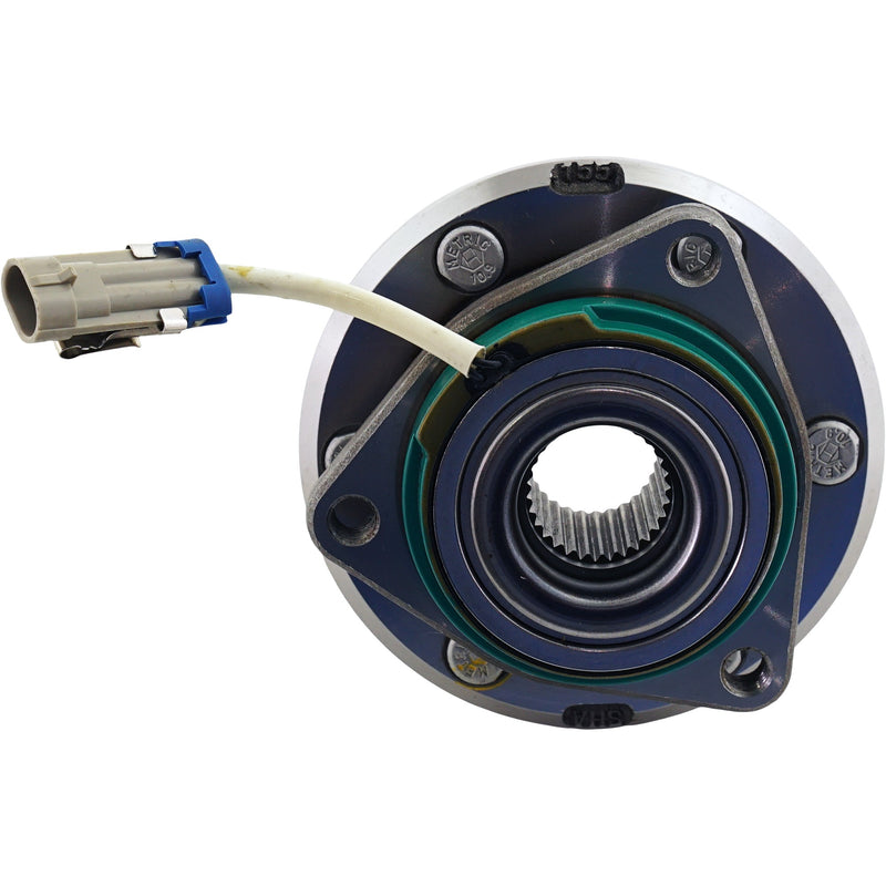 Front Driver and Passenger Side Wheel Hubs With Bearing With Sensor H/D Brakes