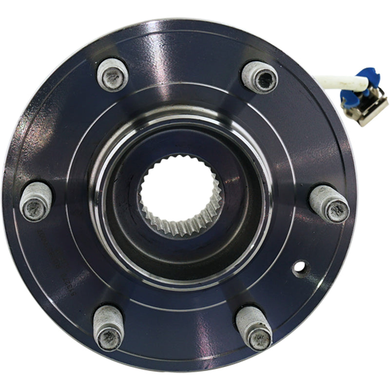 Front Driver and Passenger Side Wheel Hubs With Bearing With Sensor H/D Brakes