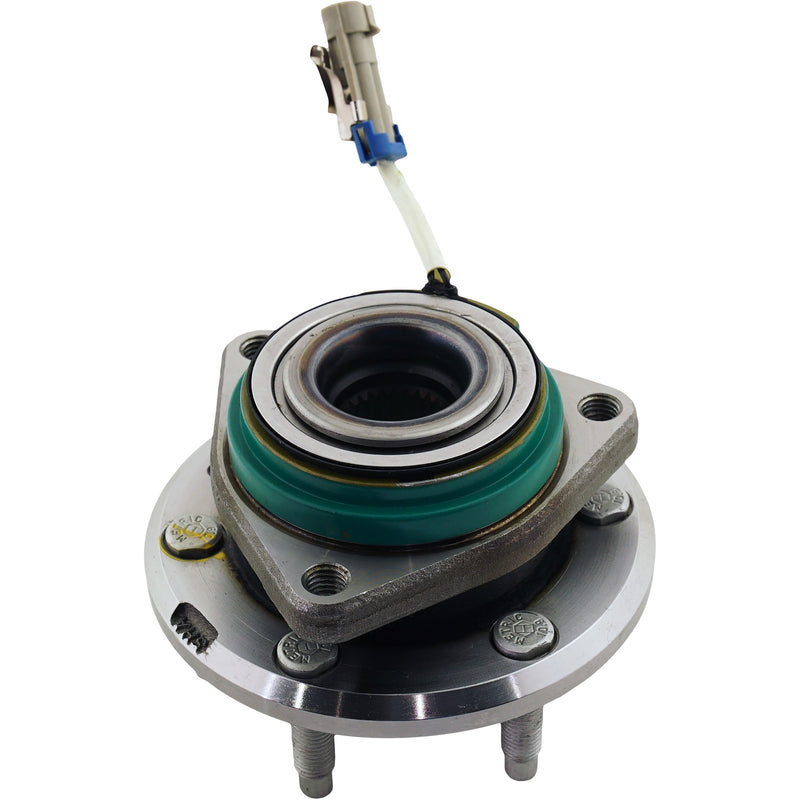Front Driver and Passenger Side Wheel Hubs With Bearing With Sensor H/D Brakes
