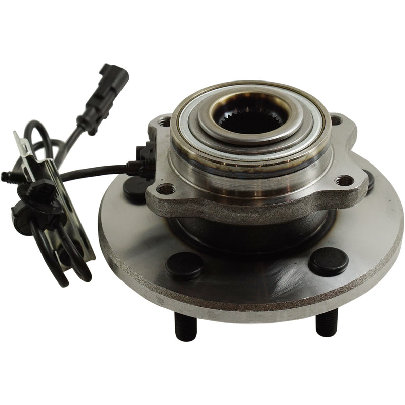 Front Driver and Passenger Side Wheel Hubs With Bearing With Sensor