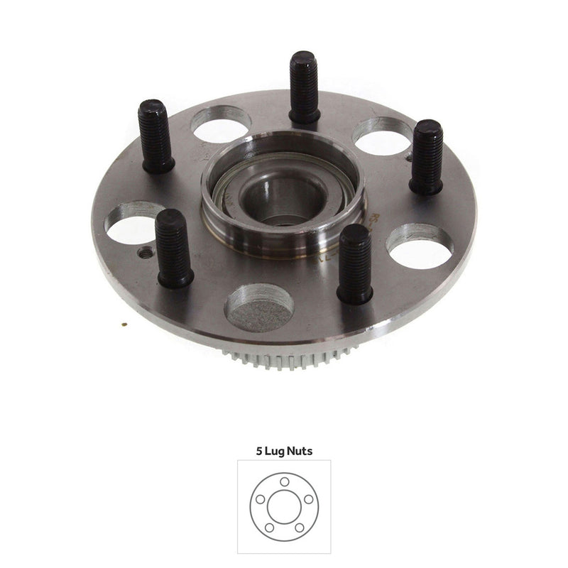 Rear Driver and Passenger Side Wheel Hubs With Bearing Front Wheel Drive