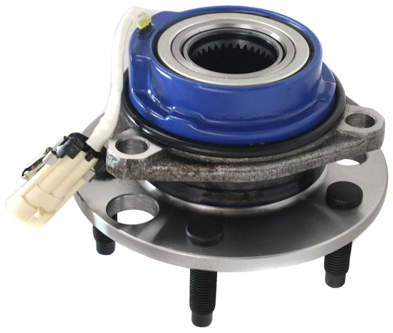 Front Driver and Passenger Side Wheel Hubs With Bearing With Sensor