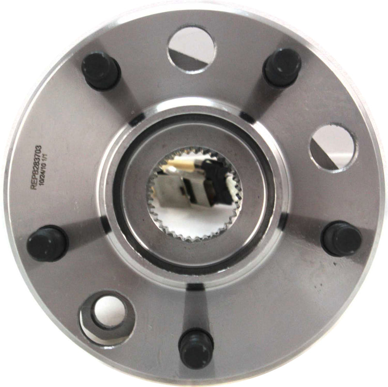 Front Driver and Passenger Side Wheel Hubs With Bearing With Sensor
