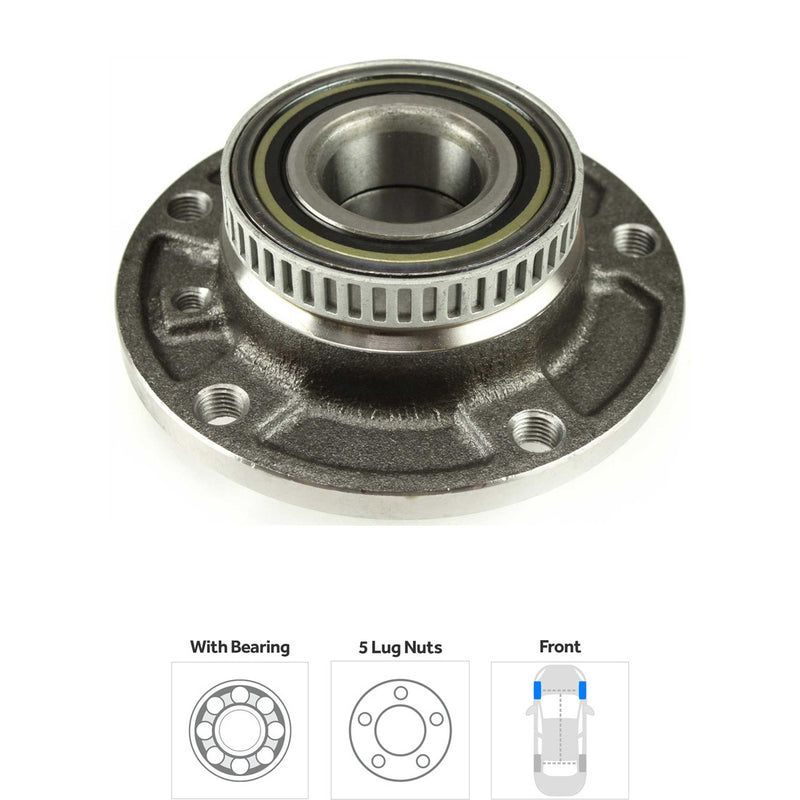 Front and Rear Driver and Passenger Side Wheel Hubs