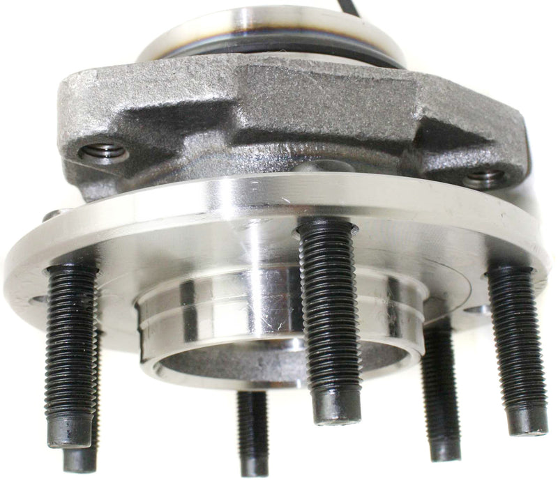 Front Driver and Passenger Side Wheel Hub With Bearing With Sensor