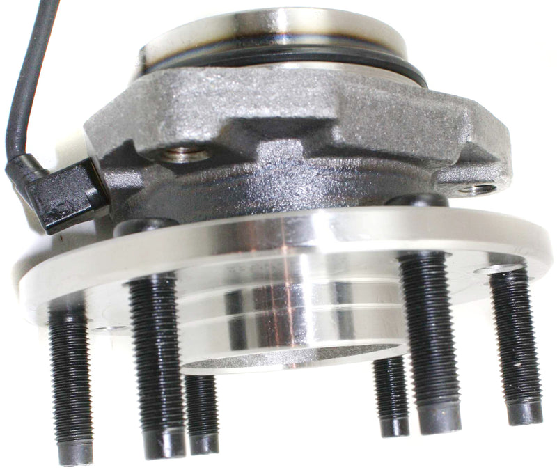 Front Driver and Passenger Side Wheel Hub With Bearing With Sensor