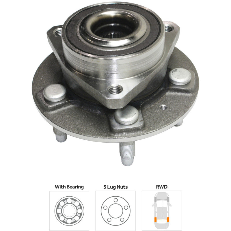 Wheel Hubs With Bearing 4-Door Sedan 4-Wheel Set