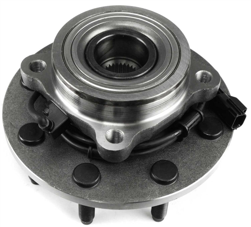 Front Driver and Passenger Side Wheel Hubs With Bearing With Sensor Four Wheel Drive