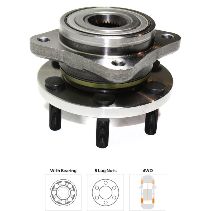 Front and Rear Wheel Hubs With Bearing