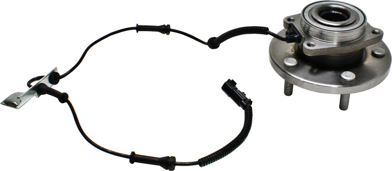Front Driver and Passenger Side Wheel Hubs With Bearing With Sensor