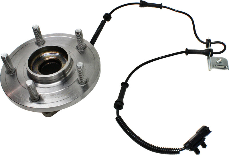 Front Driver and Passenger Side Wheel Hubs With Bearing With Sensor