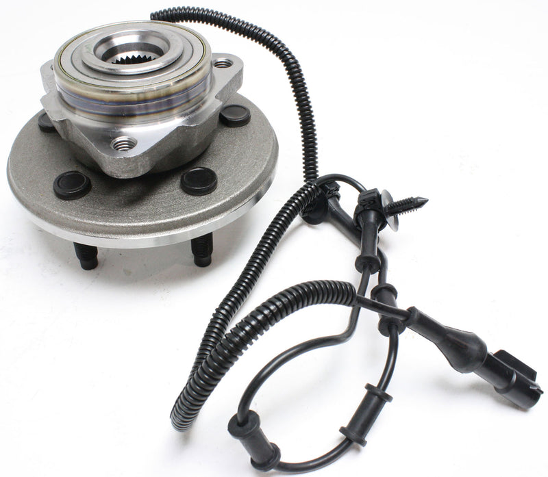 Front Driver and Passenger Side Wheel Hubs With Bearing With Sensor