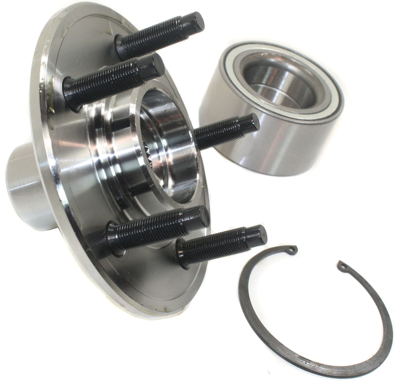 Front and Rear Driver and Passenger Side Wheel Hubs With Bearing With Sensor