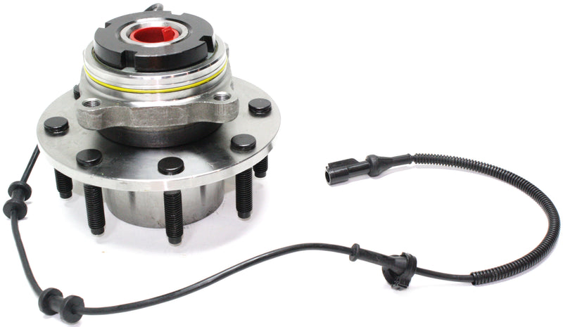 Front Driver and Passenger Side Wheel Hubs With Bearing With Sensor