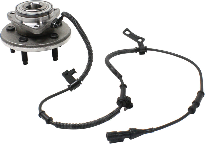 Front Driver and Passenger Side Wheel Hubs With Bearing With Sensor