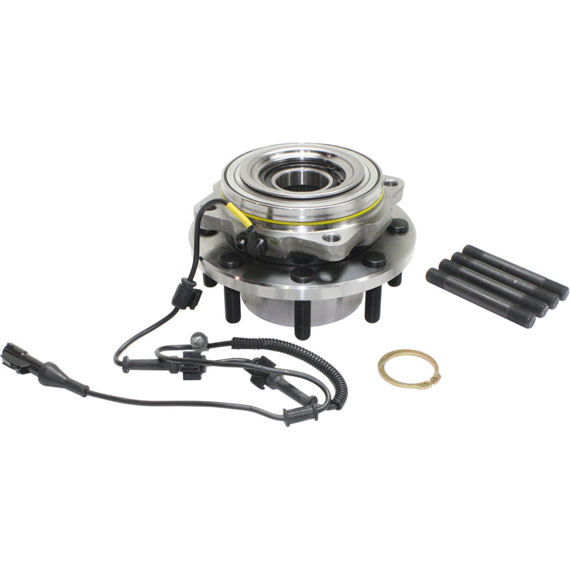 Front Driver and Passenger Side Wheel Hubs With Bearing With Sensor
