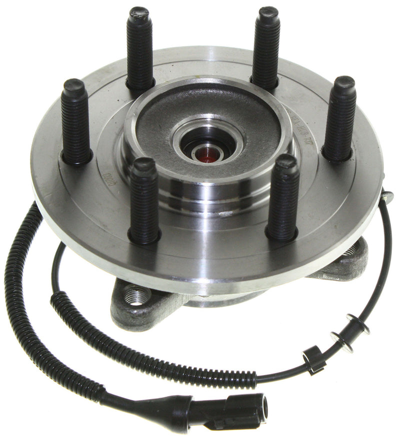 Front Driver and Passenger Side Wheel Hubs with Bearing with 6 Stud Hub