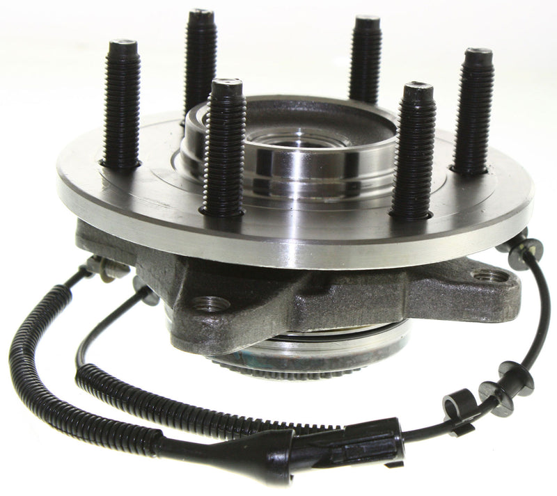 Front Driver and Passenger Side Wheel Hubs with Bearing with 6 Stud Hub