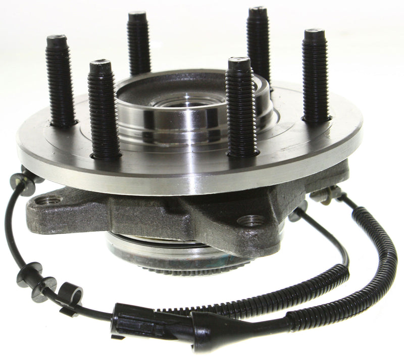 Front Driver and Passenger Side Wheel Hubs with Bearing with 6 Stud Hub