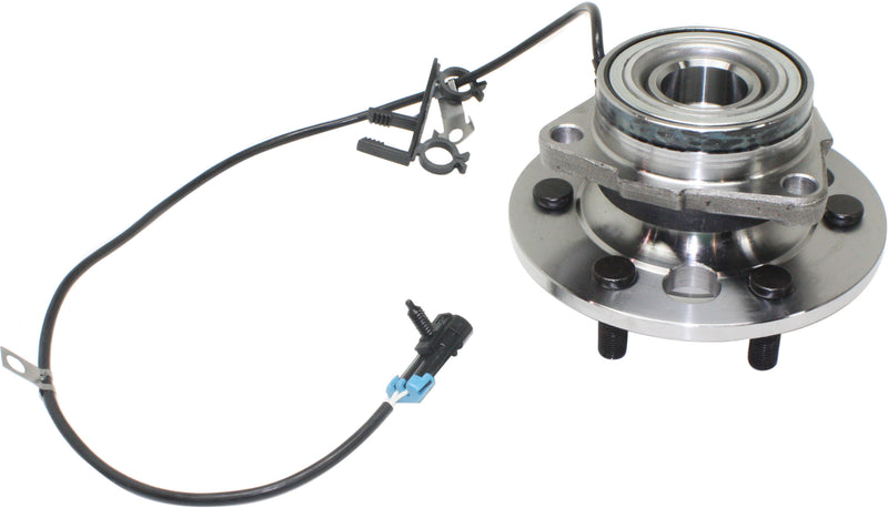 Front Driver and Passenger Side Wheel Hubs With Bearing With Sensor 6 Stud Hub
