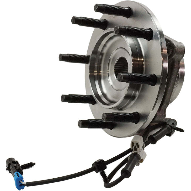 Front Driver and Passenger Side Wheel Hubs With Bearing With Sensor
