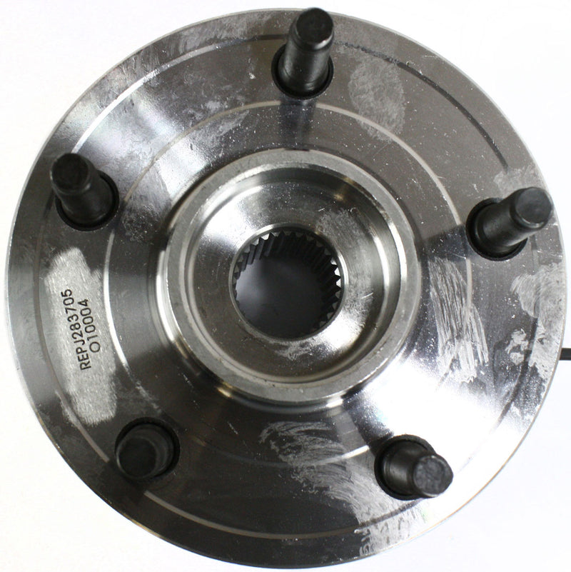 Set Of 2 - Front Wheel Hubs With Bearing With Sensor