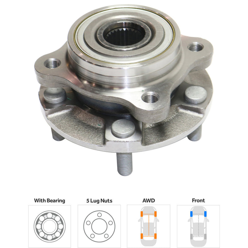 Front Wheel Hubs With Bearing All Wheel Drive