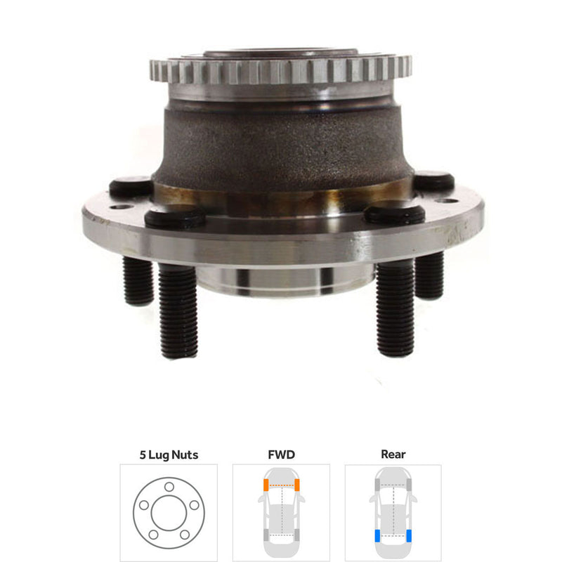 Set Of 2 - Rear Wheel Hubs With Bearing