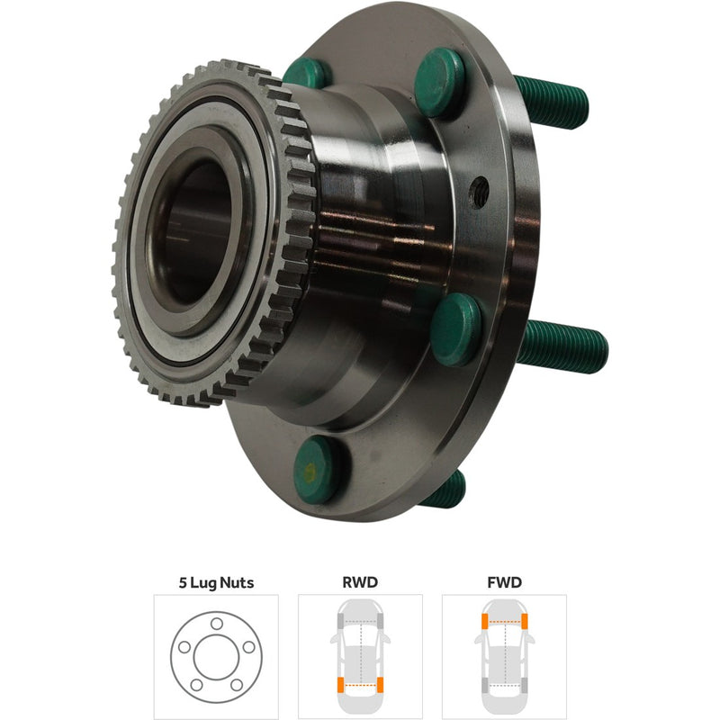 Set Of 2 - Rear Driver And Passenger SideWheel Hubs