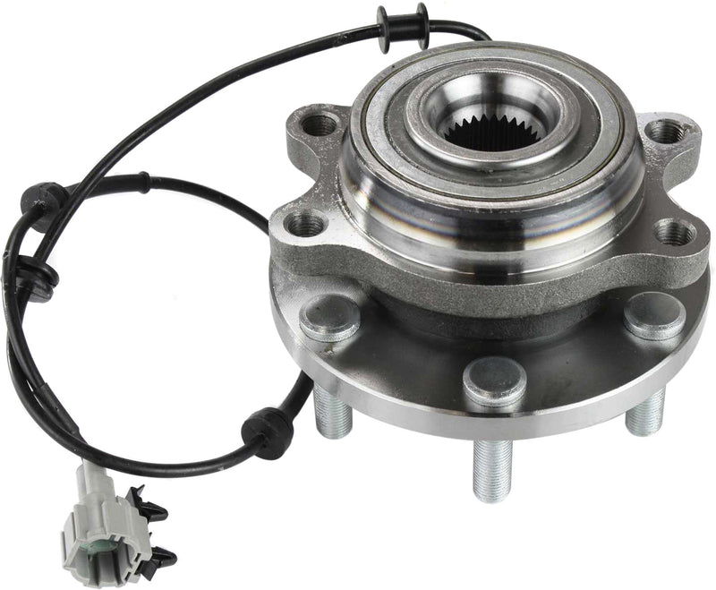 Set Of 2 - Front Wheel Hubs With Bearing With Sensor Four Wheel Drive