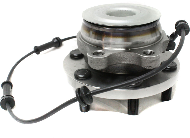Set Of 2 - Front Wheel Hubs With Bearing With Sensor 6 x 4.5 in. Bolt Pattern Rear Wheel Drive