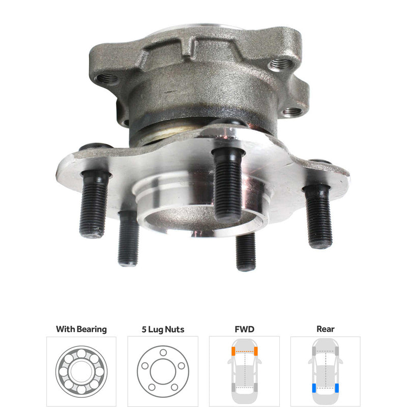 Set Of 2 - Rear Wheel Hubs With Bearing