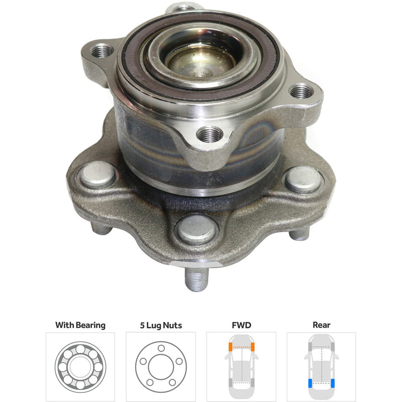 Set Of 2 - Rear Wheel Hubs With Bearing