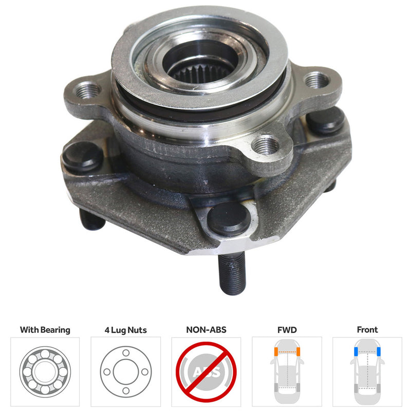 Hub Assembly Front & Rear Passenger & Driver Side