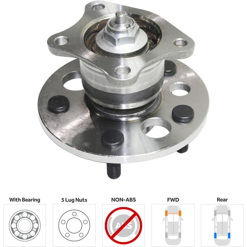 Set Of 2 - Rear Wheel Hubs With Bearing