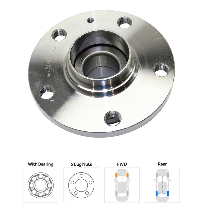 Set Of 2 - Rear Wheel Hubs With Bearing