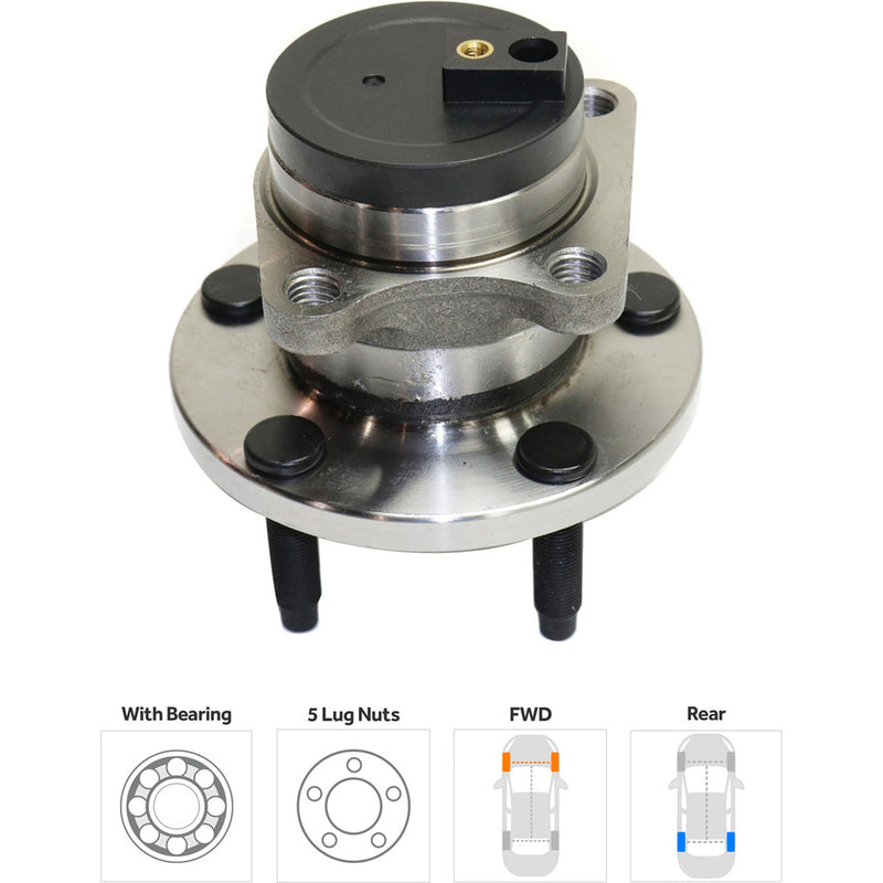 Set Of 4 - Rear Wheel Hubs With Bearing Front Wheel Drive