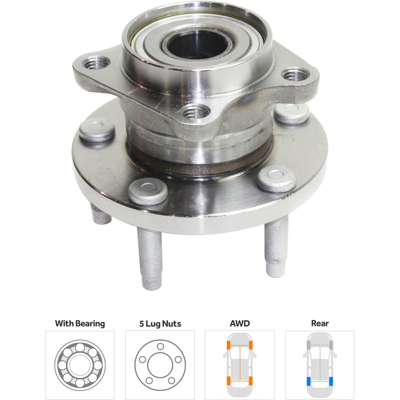 Set Of 4 - Rear Wheel Hubs With Bearing Front Wheel Drive