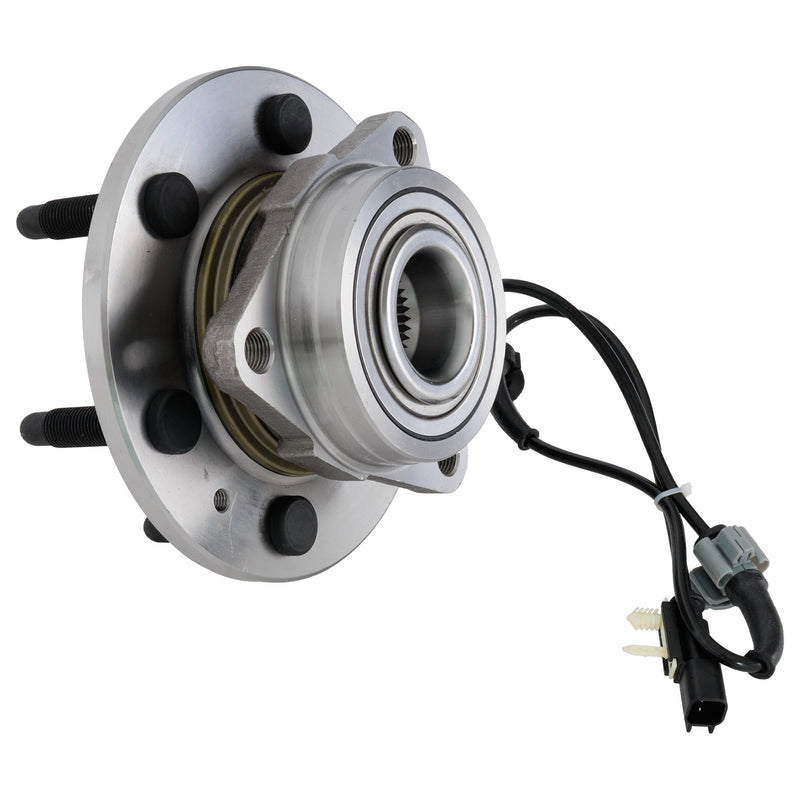 Set Of 2 - Front Wheel Hubs With Bearing Four Wheel Drive 5-Stud Hub 2-Wheel ABS
