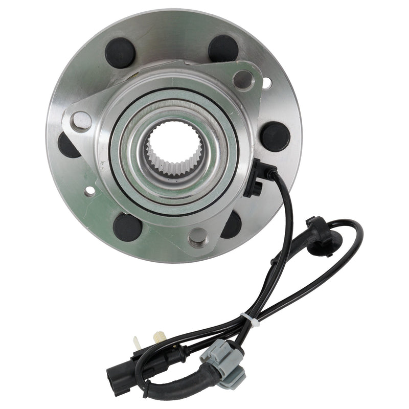 Set Of 2 - Front Wheel Hubs With Bearing Four Wheel Drive 5-Stud Hub 2-Wheel ABS