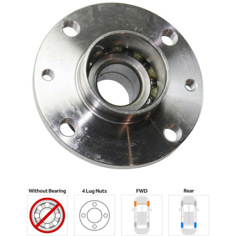 Set Of 2 - Rear Wheel Hubs Without Bearing