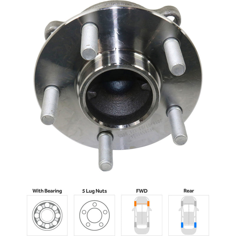 Set Of 2 - Rear Wheel Hubs With Bearing