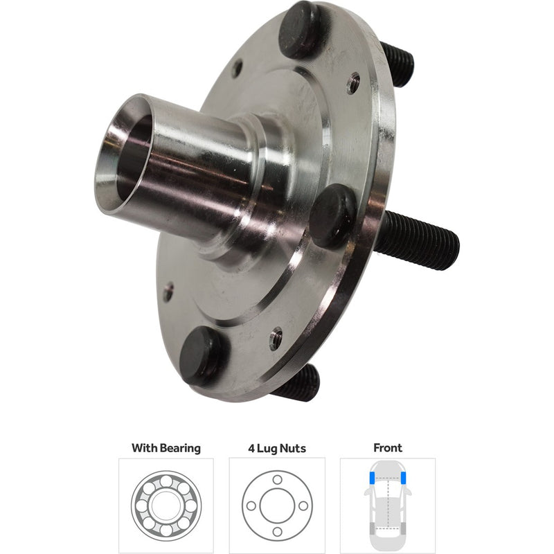 Set Of 2 - Front Wheel Hubs With Bearing