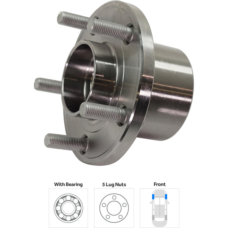 Set Of 2 - Front Wheel Hubs With Bearing