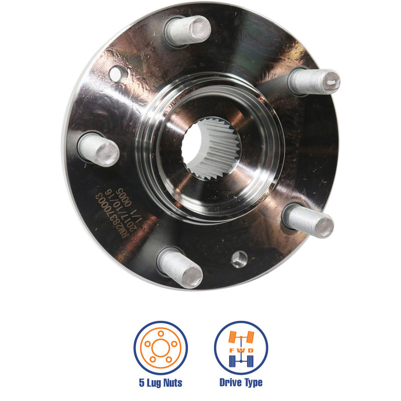 Set Of 2 - Wheel Hubs Without Bearing